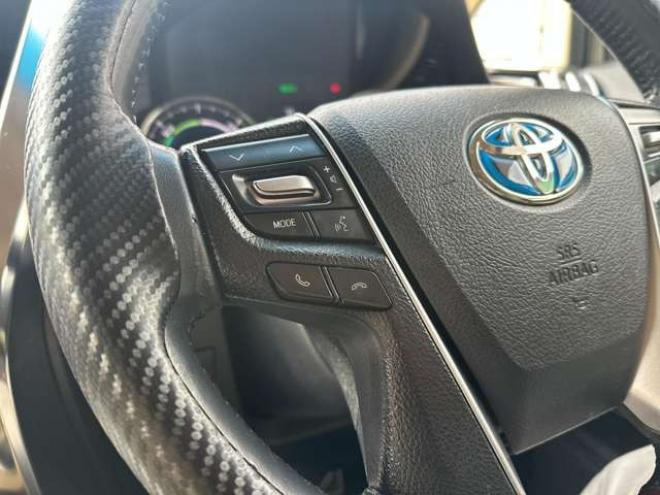 ヴェルファイアハイブリッド 2.5 V E-Four 4WD　社外アルミ　オートミラー　ETC　ドライブレコーダー　ローダウン　ワンオーナー　両側電動スライドドア　パワステ　パワーウィンドウ　ベージュ革シート　純正ナビ　バックカメラ　ABS　キーレスエントリー 2500