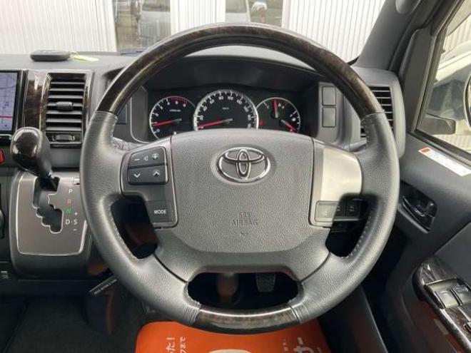 ハイエースバン2.8 スーパーGL ダークプライムII ロングボディ ディーゼルターボ 4WD　モデリスタフロントスポイラー　ワーク18インチAW　8インチナビTV 両側電動パワースライドドア 415COBRAフラットキット(ベッドキット) 2800