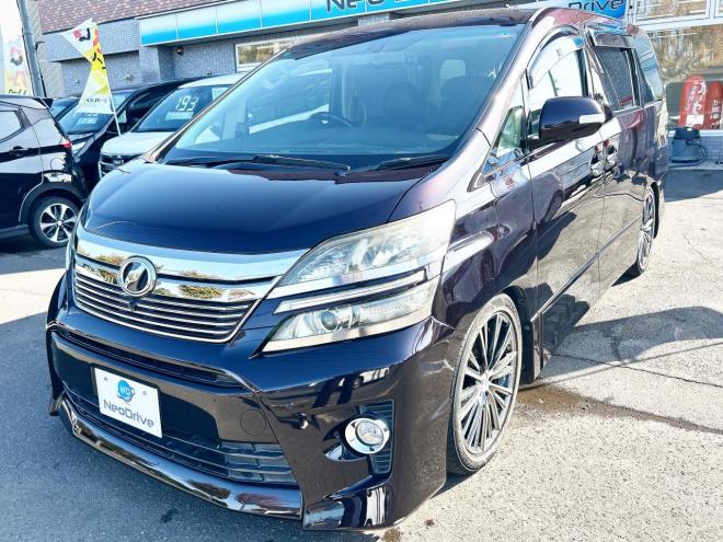 ヴェルファイア2.4Z Gエディション 4WD　ローンが不安な方＜優遇ローン＞　本州仕入　純正ワイドナビ　19AW　TEIN車高調　TRDマフラー 4WD 2400 5Dr