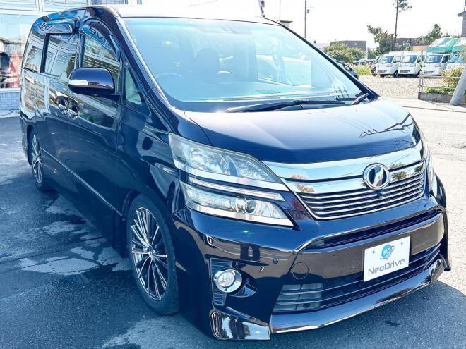 ヴェルファイア2.4Z Gエディション 4WD　ローンが不安な方＜優遇ローン＞　本州仕入　純正ワイドナビ　19AW　TEIN車高調　TRDマフラー 4WD 2400 5Dr