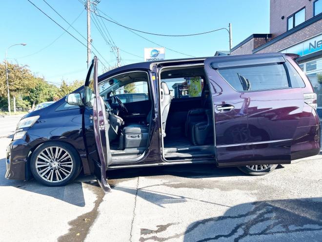 ヴェルファイア2.4Z Gエディション 4WD　ローンが不安な方＜優遇ローン＞　本州仕入　純正ワイドナビ　19AW　TEIN車高調　TRDマフラー 4WD 2400 5Dr