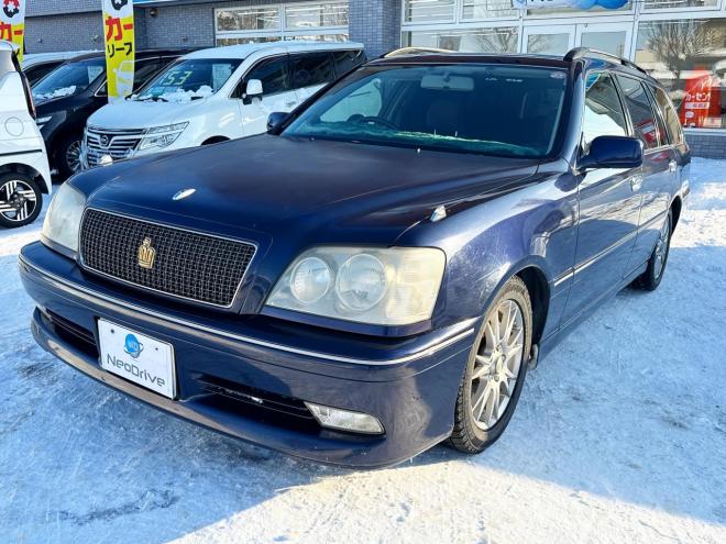 クラウンエステートエステート2.5アスリートFour 4WD 　ローンが不安な方＜優遇ローン＞ ユーザー買取車　社外HDDナビ　HID　ETC　ルーフレール　キーレス 4WD 2500 5Dr