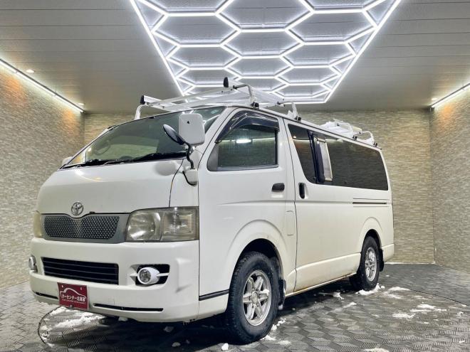 ハイエースバン2.5ディーゼルT DXロング 4WD 5年保証 キャンピング ナビTV ETC 寒冷地仕様 禁煙 修復歴無