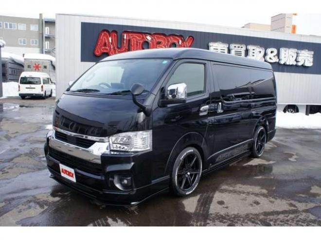 ハイエース2.7 GL ロング ファインテックツアラー 4WD　415COBRA　ファントムヘッドライトシステム&フェイスリフトキット&F/S/R/ルーフスポ/ボンネット/プレステージテールランプ&バッドラッカーHP-6プレミアムフォージッド18インチAW　TOYO　H30　225/50R18 2700