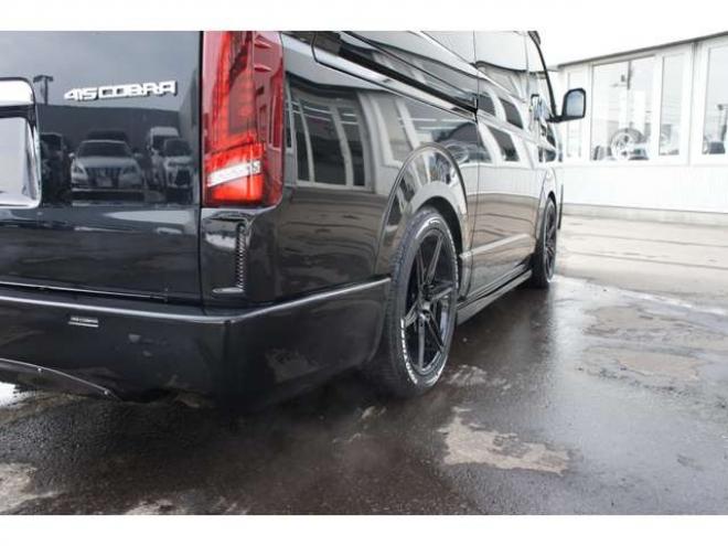 ハイエース2.7 GL ロング ファインテックツアラー 4WD　415COBRA　ファントムヘッドライトシステム&フェイスリフトキット&F/S/R/ルーフスポ/ボンネット/プレステージテールランプ&バッドラッカーHP-6プレミアムフォージッド18インチAW　TOYO　H30　225/50R18 2700