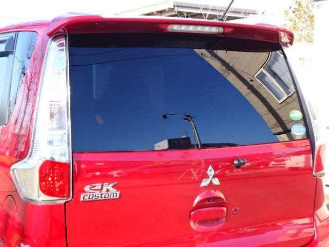 eKカスタムT セーフティパッケージ 4WD　保証1年/走行距離無制限　4WD　衝突軽減ブレーキシステム　純正ナビ　地デジ　バックカメラ　社外エンジンスターター　シートヒーター　社外15インチアルミ　純正HID　ウインカーミラー　横滑り防止　寒冷地仕様 660