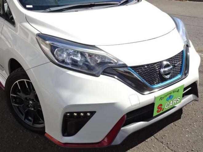 ノート1.2 e-POWER NISMO　本州車　ハイブリットシステム保証2年付　ワンオーナー　社外ナビ　Bluetooth接続　 エマージェンシーブレーキサポート　車線逸脱警報　NISMO純正アルミ　純正LEDヘッドライト　インテリキー　プッシュスタート　ETC 2WD 1200