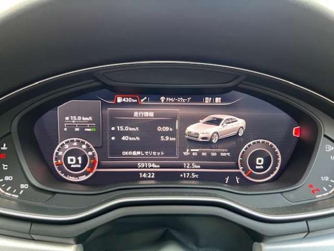 アウディA5 2.0 TFSI クワトロ スポーツ 4WD　ガラスルーフ・グレーレザー・バーチャルコックピット・純正ナビ・地デジ・純正19AW・マトリクスヘッドライト・法定12ヵ月点検整備付・19インチスタッドレスタイヤセット(オプション) 正規輸入車 2000