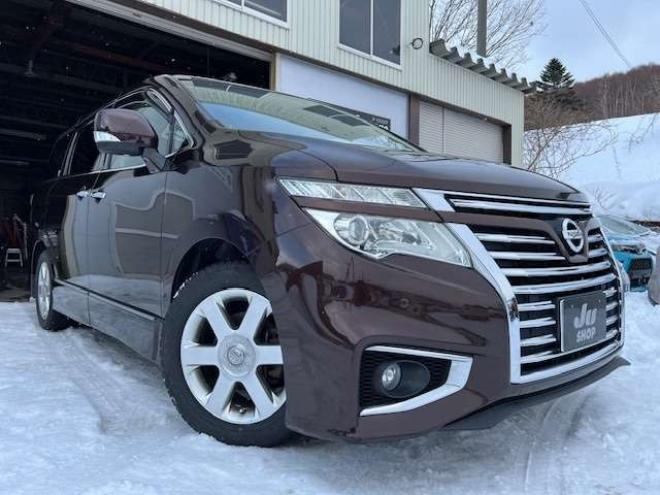 エルグランド2.5 250ハイウェイスター プレミアム 4WD　両側Pスラ・新規車検整備付・本州仕入車 2500