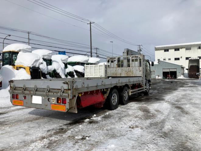 レンジャー中古　ワイド3軸低床 増t 3段ラジコンセルフクレーン　大型トラック