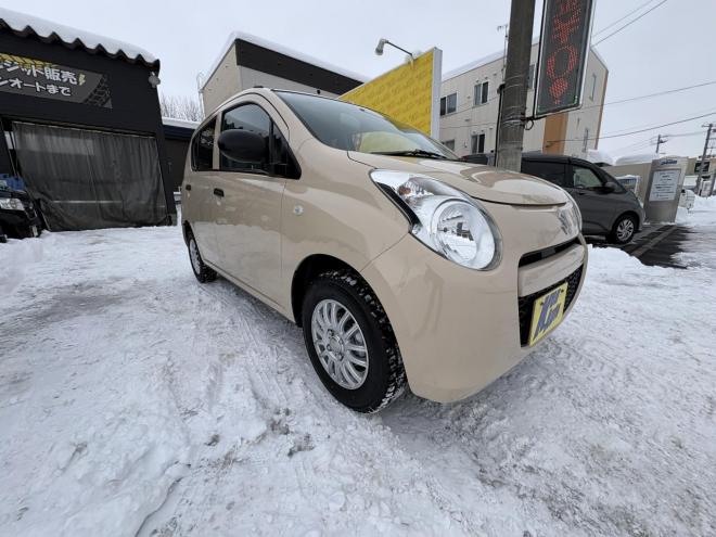 アルトALTO 4WD F 禁煙車　管理車両　寒冷地　４速オートマキーレス　アルミホイル　新品スタットレスタイヤ　DVDデスプレイオーディオ　キーレス　2検　エンジンオイル交換・オイルエレメント交換　エンスタ 4WD 660 5Dr