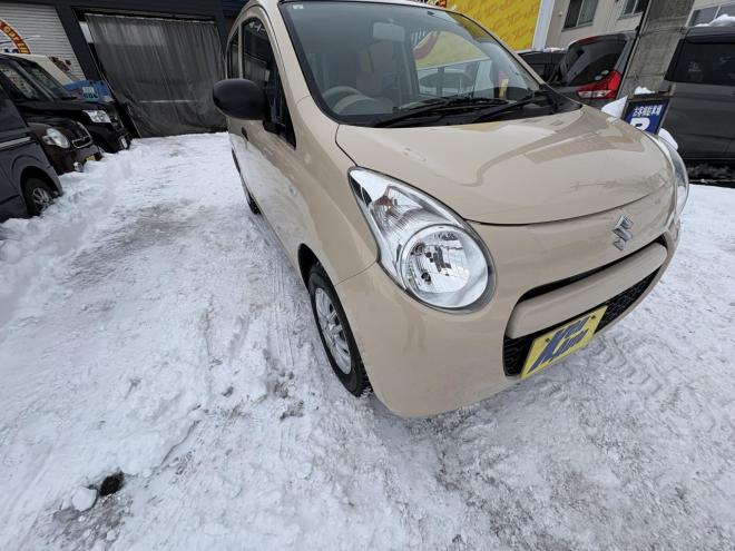 アルトALTO 4WD F 禁煙車　管理車両　寒冷地　４速オートマキーレス　アルミホイル　新品スタットレスタイヤ　DVDデスプレイオーディオ　キーレス　2検　エンジンオイル交換・オイルエレメント交換　エンスタ 4WD 660 5Dr