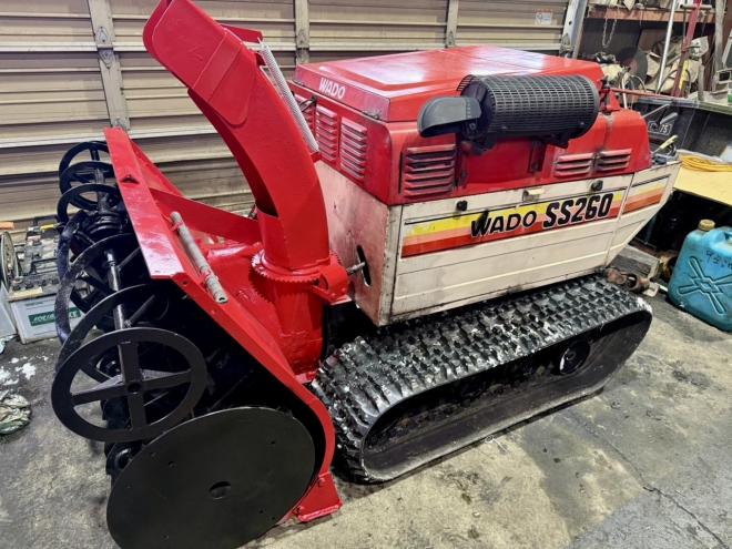 除雪機ワドー SS260 26馬力大型ディーゼル ショートシューター ハウス除雪に