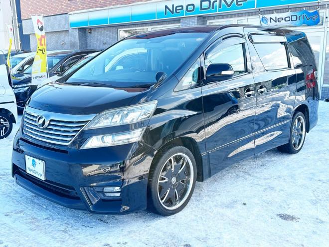 ヴェルファイア2.4ZプラチナセレクションⅡ 4WD　ローンが不安な方＜優遇ローン＞本州仕入　寒冷地仕様　 アルパインHDDナビ　両側パワースライド　19AW 4WD 2400 ５Dr