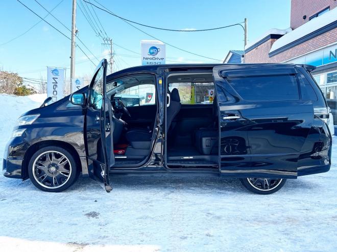 ヴェルファイア2.4ZプラチナセレクションⅡ 4WD　ローンが不安な方＜優遇ローン＞本州仕入　寒冷地仕様　 アルパインHDDナビ　両側パワースライド　19AW 4WD 2400 ５Dr