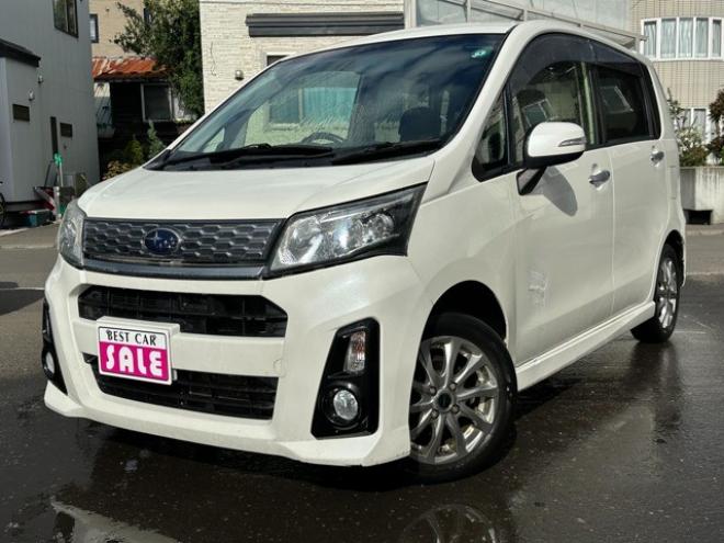 ステラカスタムR スマートアシスト 4WD　社外ナビ　地デジ　エコアイドル　プッシュスタート　横滑り防止装置　衝突軽減ブレーキ　社外アルミホイール夏 660