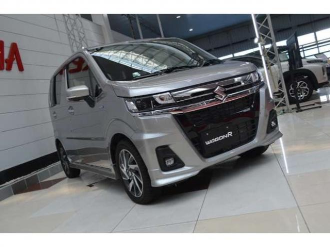 ワゴンRカスタムZ ハイブリッド ZT 4WD　ワンオーナー車ハイブリッド4WDターボスズキコネクト対応通信機装着車セーフティサポート搭載パドルシフトアイドリングストップ全方位モニター付ディスプレイオーディオLEDアダプティブクルーズコントロール 660