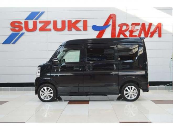 エブリィワゴン PZターボスペシャル ハイルーフ 4WD　ワンオーナー車ハイルーフ4WDターボセーフティサポート搭載アイドリングストップストップ両側オートスライドドア&オートステップ7インチワイドナビTVバックカメラETCドライブレコーダーLEDライト 660