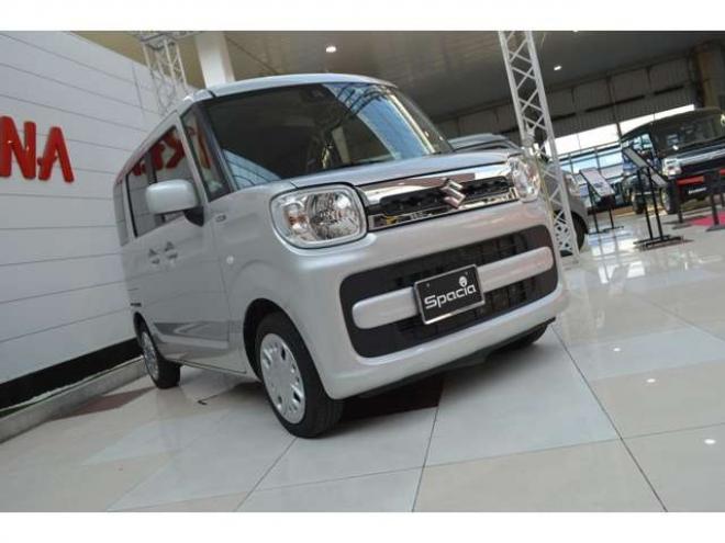 スペーシアハイブリッド X 4WD　ワンオーナー車ハイブリッド4WDターボセーフティサポート搭載アイドリングストップ横滑り防止装置ハイビームアシスト両側オートスライドCDシートヒーター 660