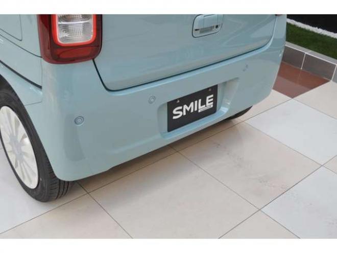 ワゴンRスマイルハイブリッド X 4WD　クリームコーデセーフティサポートスズキコネクト対応9インチ全方位ナビLEDハイブリット4WDセーフティサポート搭載アイドリングストップハイビームアシストLEDライト両側オートスライドドアパーキングセンサー 登録済未使用車 660