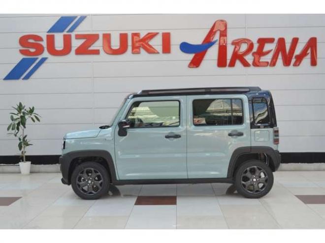 ハスラータフワイルドターボ 4WD　届出済未使用車ハイブリッド4WDセーフティサポート搭載スズキコネクト対応通信機装着車全方位モニター9インチナビTVバックカメラアダプティブクルーズコントロールハイビームアシストLEDライト 660