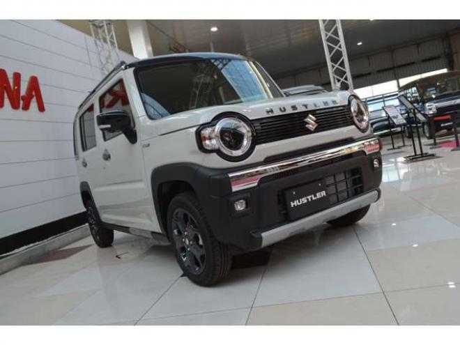 ハスラータフワイルドターボ 4WD　届出済未使用車ハイブリッド4WDターボセーフティサポート搭載アダプティブクルーズコントロール全方位モニター付9インチナビTVバックカメラパドルシフトハイビームアシストLEDライト 660