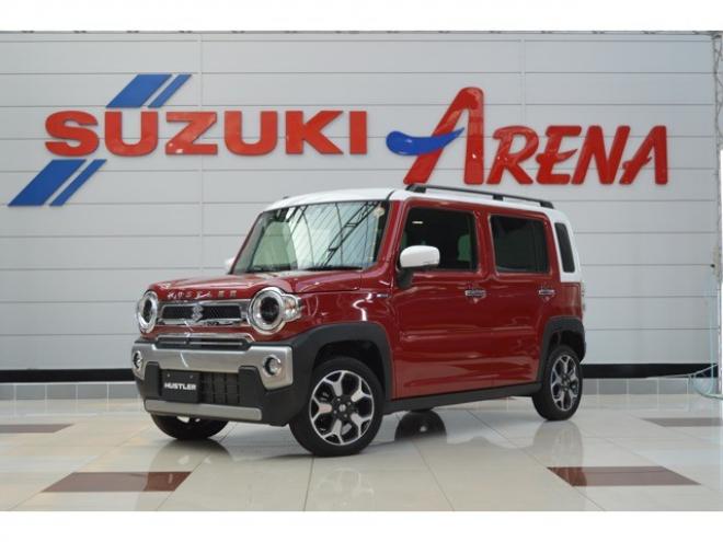 ハスラーJスタイル 4WD　ワンオーナー特別仕様車ハイブリッド4WDセーフティサポート搭載アイドリングストップ全方位モニター付9インチナビTVバックカメラハイビームアシストLEDライト 660