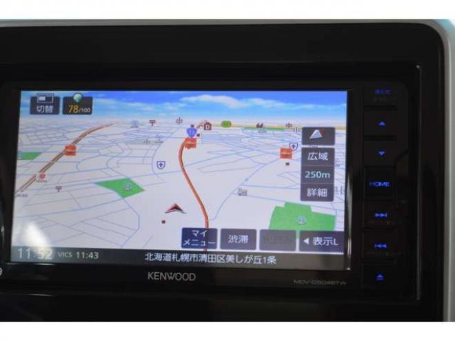 スペーシアカスタム ハイブリッド XS 4WD　ワンオーナー車ハイブリッド4WDセーフティサポート搭載デュアルセンサーブレーキサポート後退時ブレーキサポート7インチワイドナビTV両側オートスライドスライドドアLEDライト 660