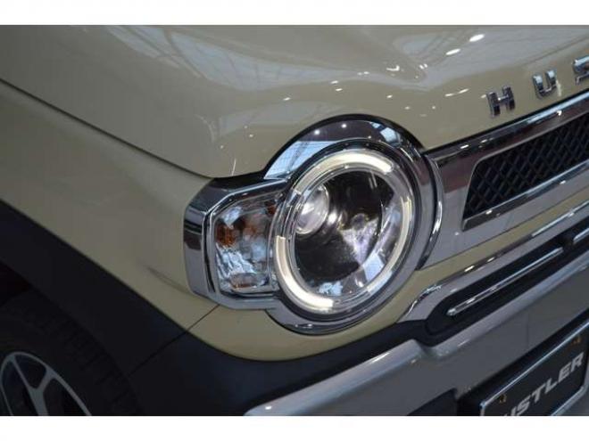 ハスラーJスタイル 4WD　ワンオーナー特別仕様車ハイブリッド4WDセーフティサポート搭載横滑り全方位モニター付9インチナビTVバックカメラ横滑り防止装置ハイビームアシストLEDビルトインETC 660