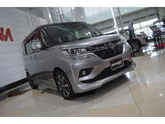 ソリオ1.2 バンディット ハイブリッド MV 4WD　ハイブリッド4WDセーフティサポート搭載アイドリングストップSDナビTVバックカメラ左オートスライドドアLEDライトETCアダプティブクルーズコントロールドライブレコーダー 1200