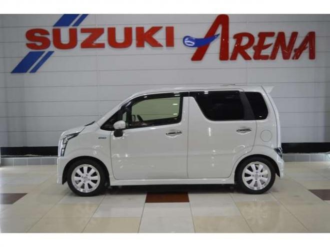 ワゴンRスティングレー ハイブリッド X 4WD　ワンオーナー車ハイブリッド4WDセーフティサポート搭載アイドリングストップ全方位モニター8インチナビTVバックカメラLEDライトヘッドアップディスプレイ横滑り防止装置 660