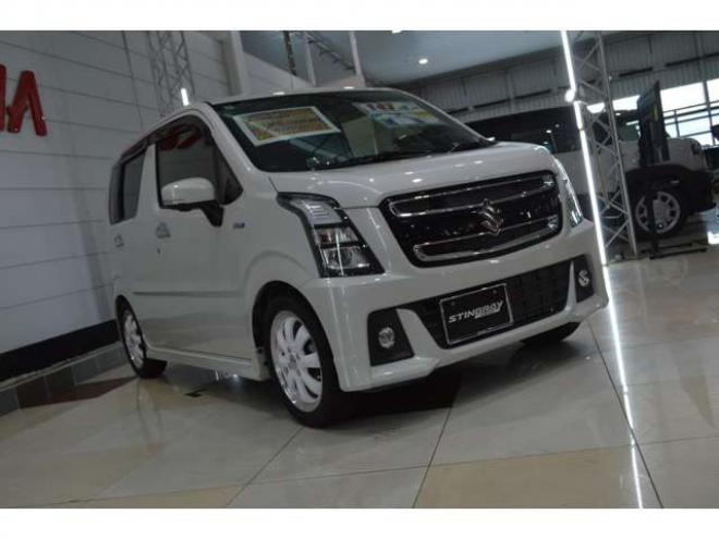 ワゴンRスティングレー ハイブリッド X 4WD　ワンオーナー車ハイブリッド4WDセーフティサポート搭載アイドリングストップ全方位モニター8インチナビTVバックカメラLEDライトヘッドアップディスプレイ横滑り防止装置 660