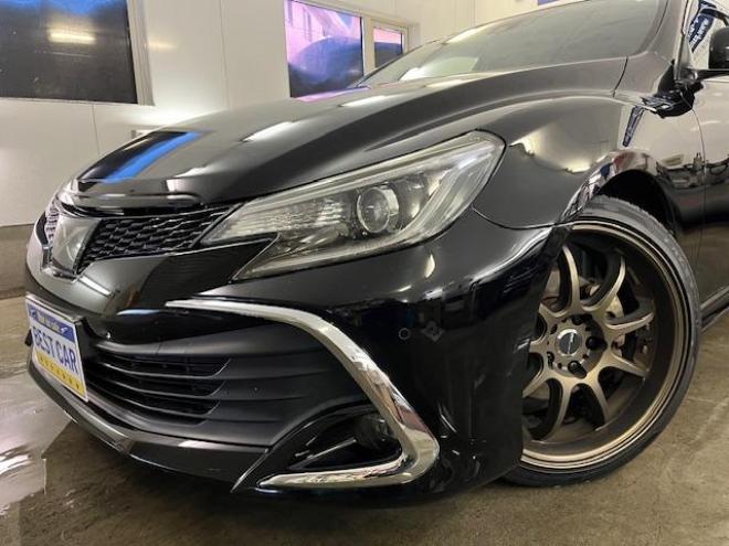 マークX２５０G　Ｆｏｕｒ　本州仕入　寒冷地仕様　禁煙車　ＴＥＩＮ車高調　トヨタセーフティセンス　ＷＯＲＫエモーション１９インチＡＷ　社外１６ＡＷ＋スタッドレスタイヤ付　純正ナビ　地デジ　Ｂｌｕｅｔｏｏｔｈ　バックカメラ 4WD 2500 4Dr