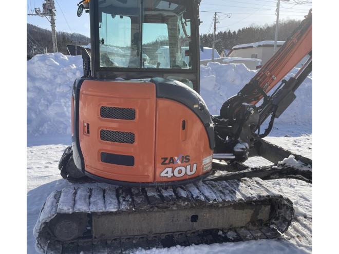 バックホーZX40U-5B　配管付　エアコン　ゴムパッド　恵庭ヤード