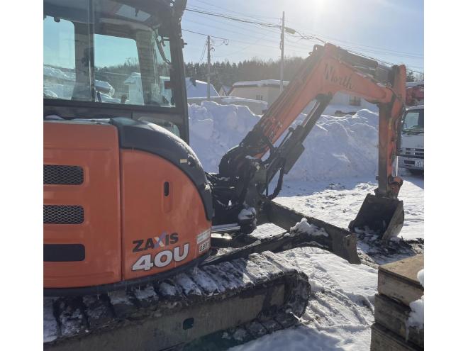 バックホーZX40U-5B　配管付　エアコン　ゴムパッド　恵庭ヤード