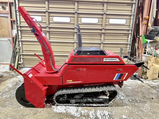 除雪機三菱 MSR1150DHF 24馬力 大型ディーゼル除雪機 ロングシューター