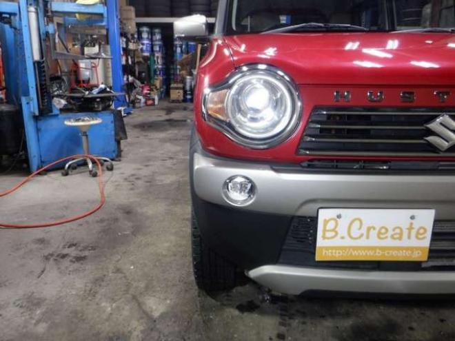 ハスラーJスタイルIII 4WD　ナビ・TV・B/T・後期型・前席シートヒーター・スマートキー・プッシュスタート・HID・ETC・LEDフォグランプ・アイドリングストップ・オートライト・衝突軽減・ルーフレール・DVD再生・ミラーヒーター 660