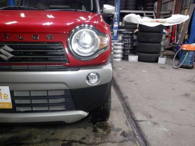 ハスラーJスタイルIII 4WD　ナビ・TV・B/T・後期型・前席シートヒーター・スマートキー・プッシュスタート・HID・ETC・LEDフォグランプ・アイドリングストップ・オートライト・衝突軽減・ルーフレール・DVD再生・ミラーヒーター 660