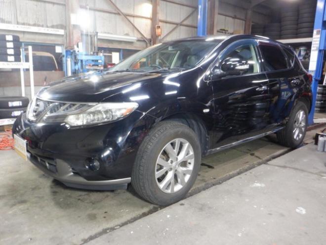 ムラーノ2.5 250XV FOUR 4WD　本州仕入・後期型・メーカーナビ・TV・Bカメラ・サイドカメラ・B/T・革シート・インテリキー・プッシュスタート・ETC・前席パワーシート・クルコン・HID・シートヒーター・フォグランプ・BOSEサウンド 2500