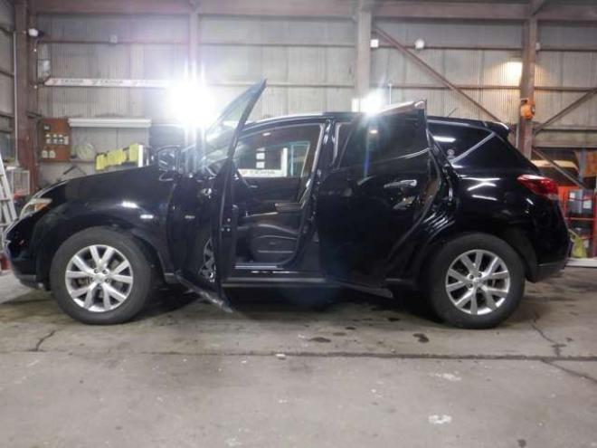 ムラーノ2.5 250XV FOUR 4WD　本州仕入・後期型・メーカーナビ・TV・Bカメラ・サイドカメラ・B/T・革シート・インテリキー・プッシュスタート・ETC・前席パワーシート・クルコン・HID・シートヒーター・フォグランプ・BOSEサウンド 2500