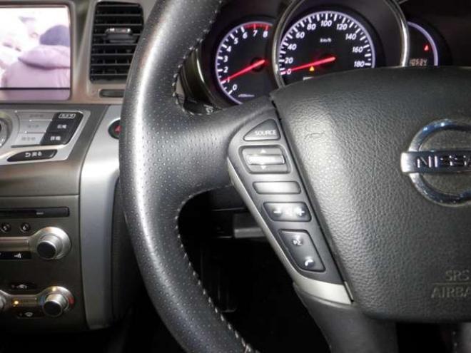 ムラーノ2.5 250XV FOUR 4WD　本州仕入・後期型・メーカーナビ・TV・Bカメラ・サイドカメラ・B/T・革シート・インテリキー・プッシュスタート・ETC・前席パワーシート・クルコン・HID・シートヒーター・フォグランプ・BOSEサウンド 2500