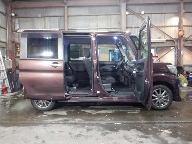 タントカスタム RS SA 4WD　本州仕入・ナビ・TV・Bカメラ・B/T・LEDヘッドライト・ターボ・両側電動・スマートキー・プッシュスタート・アイドリングストップ・ETC・ステアリングスイッチ・衝突軽減・ 660