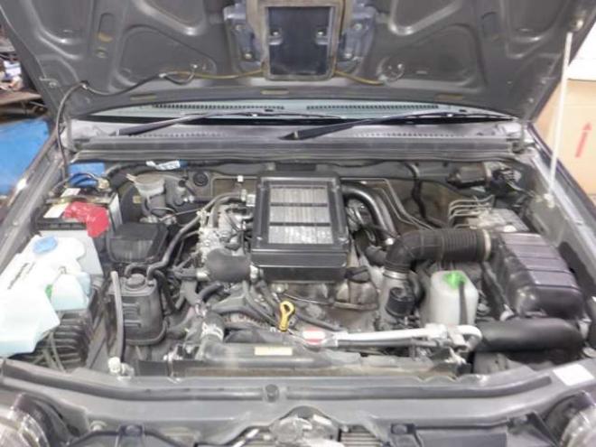 ジムニーワイルドウインド 4WD　本州仕入・ナビ・フルセグTV・キーレス・フォグランプ・シートヒーター・ミラーヒーター・ルーフレール・ターボ・社外AW・ライトレベライザー・電動格納ミラー・DVD再生・JAOSマッドガード 660