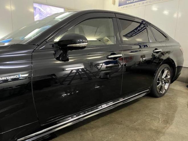 クラウンハイブリッドＲＳアドバンス　本州仕入　ワンオーナー　寒冷地仕様　禁煙車　電動サンルーフ　ヘッドアップディスプレイ　シーケンシャルウィンカー　純正ブラックレザーシート　純正１８インチスパッタリングＡＷ　社外１７ＡＷ＋スタッドレス付 4WD 2500 4Dr