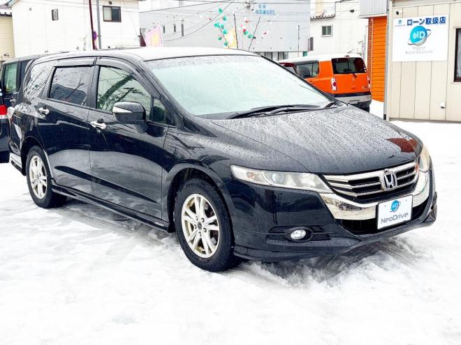 オデッセイ2.4アブソルート 4WD　ローンが不安な方＜優遇ローン＞本州仕入 1年保証　純正ナビ　バックカメラ 