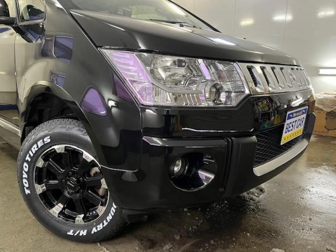 デリカＤ：５　Ｇパワーパッケージ　本州仕入　寒冷地仕様　禁煙車　両側パワースライドドア　社外１６インチブラポリＡＷ＋新品ＴＯＹＯホワイトレター　新品ＪＡＯＳブラックマッドガード　ストラーダナビ　地デジ　ＤＶＤ再生　Ｂｌｕｅｔｏｏｔｈ 4WD 2400 5Dr