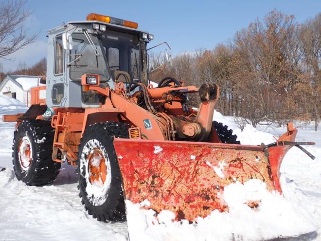 ホイールローダLX120　マルチプラウ＆バケット　恵庭ヤード 4WD