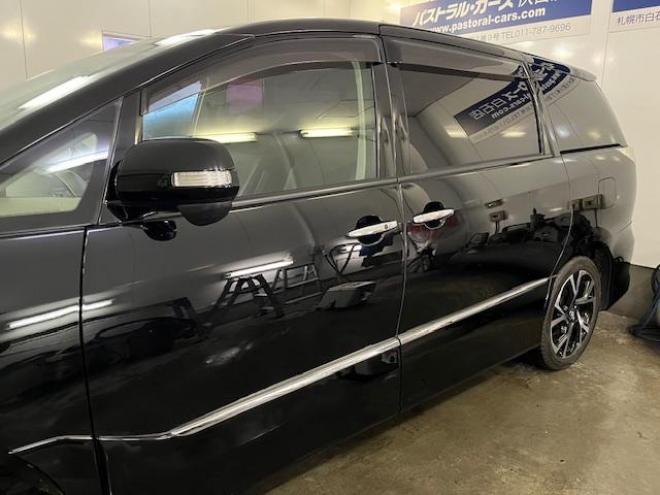 エスティマアエラス　プレミアムエディション　本州仕入　寒冷地仕様　禁煙車　純正リアフリップダウンモニター　両側パワースライドドア　純正１８インチＡＷ　社外１６ＡＷ＋スタッドレスタイヤ付　純正エンジンスターター　前後ドライブレコーダー　ＥＴＣ 4WD 2400 5Dr