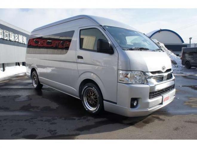 ハイエースバン2.8 DX ワイド スーパーロング ハイルーフ GLパッケージ ディーゼルターボ 4WD　1オーナー　アルパイン11インチナビTV　パノラミックビューモニター　ドラレコ　ワークエクストラップ17インチAW　415コブラフロントスポイラー　リアヒーター&エアコン　LEDヘッドライト　フォグ ETC 2800