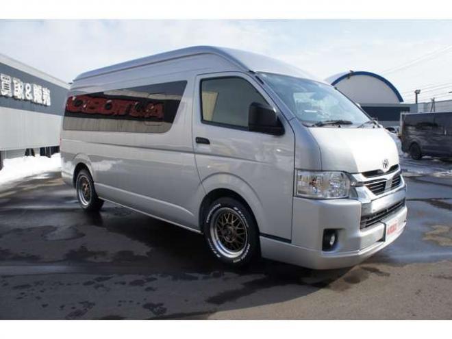 ハイエースバン2.8 DX ワイド スーパーロング ハイルーフ GLパッケージ ディーゼルターボ 4WD　1オーナー　アルパイン11インチナビTV　パノラミックビューモニター　ドラレコ　ワークエクストラップ17インチAW　415コブラフロントスポイラー　リアヒーター&エアコン　LEDヘッドライト　フォグ ETC 2800